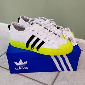 Nizza Sneakers - Big Kid - Cloud White / Core Black / Solar Yellow - GX5886